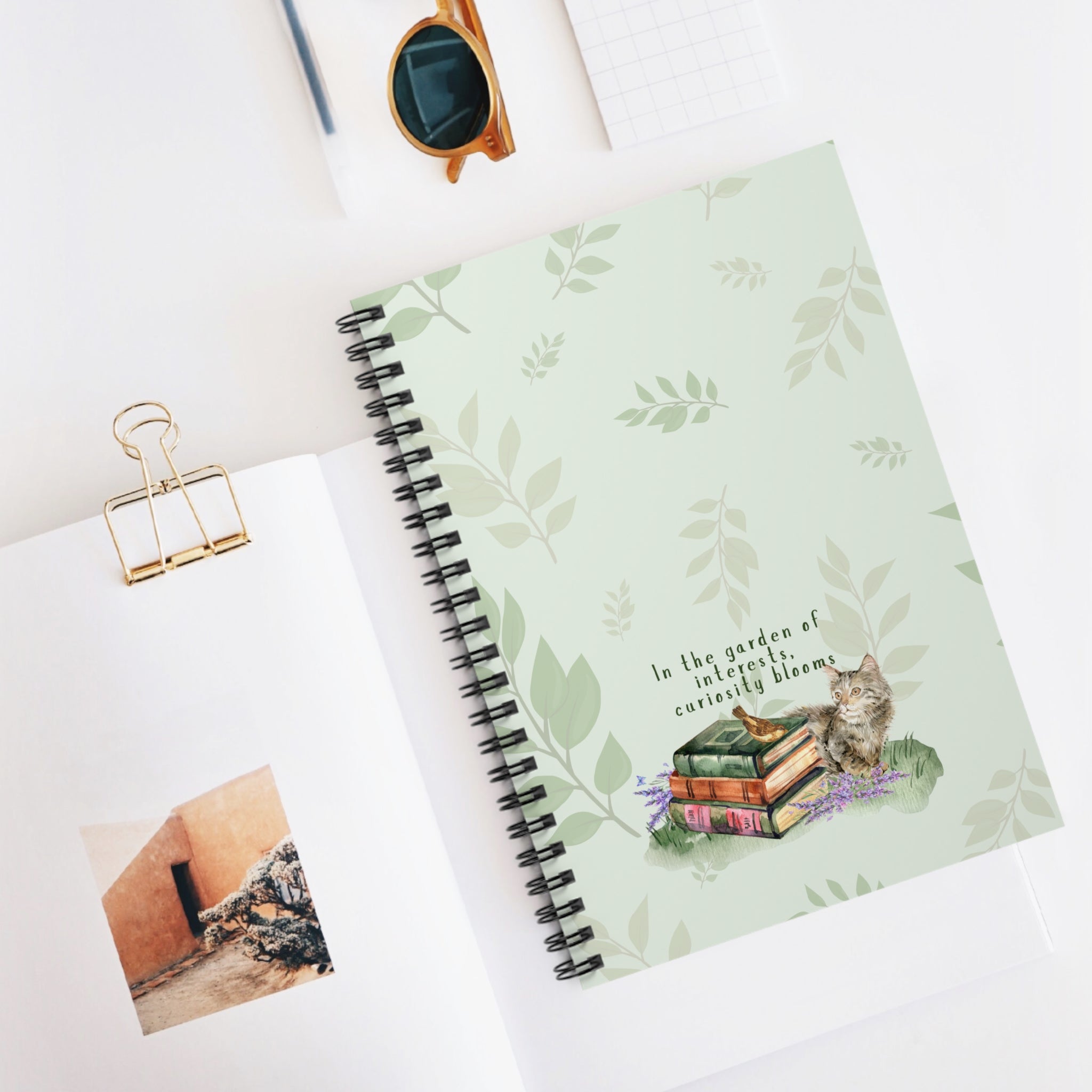 Curiosity Blooms Spiral Notebook