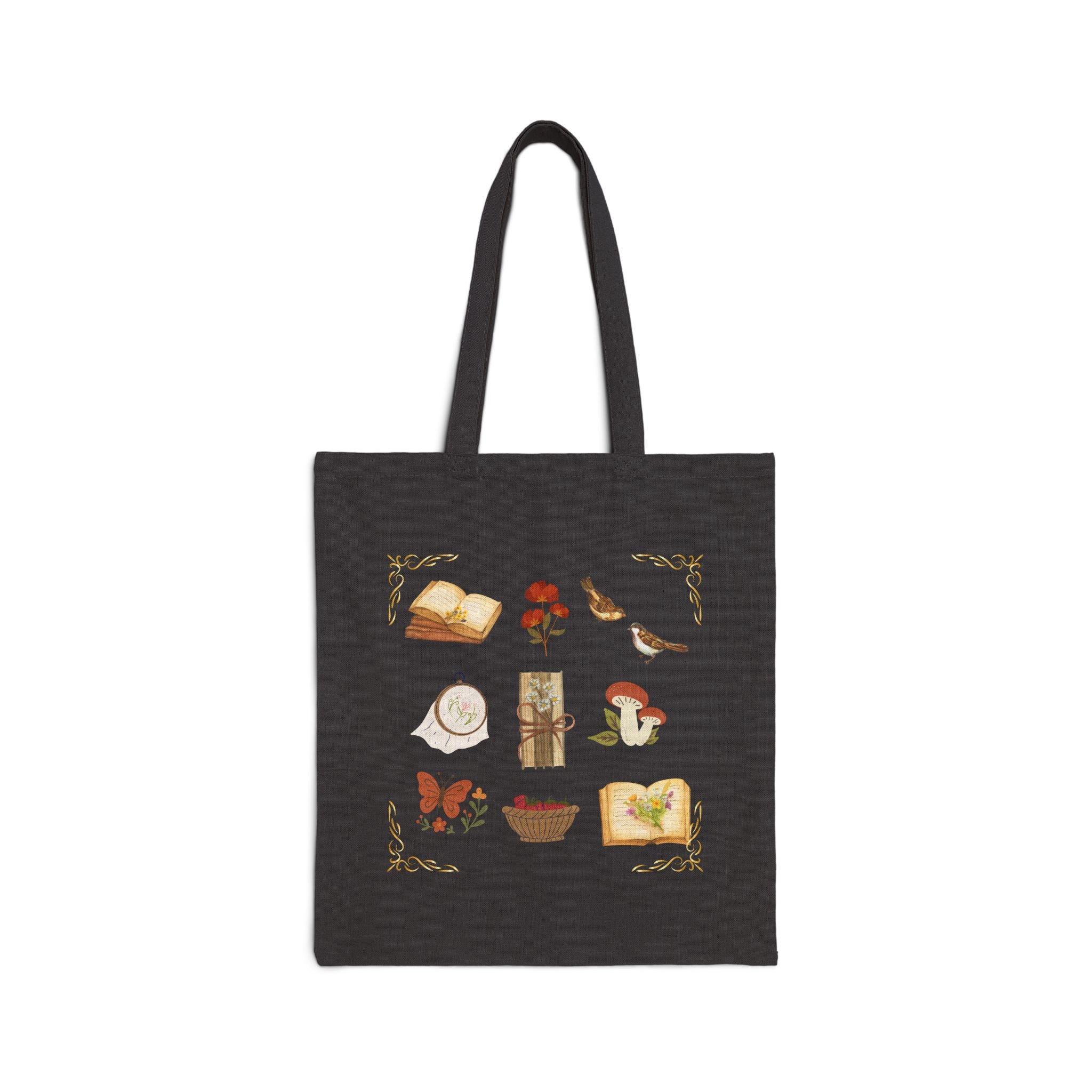 Vintage-inspired Cotton Canvas Tote Bag